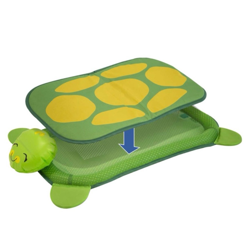 [New in Box!] Aqua Float-n-Splash Turtle Baby Float with Removable Pillow
